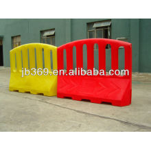 Plastic portable road crash barrier